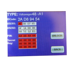 AC06001 VW CAN A1 TP23 ID48 Glass Chip