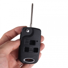 CS007053 Uncut Blade Band New 3 BUTTON REMOTE KEY FOB CASE For TOYOTA FJLand Cruiser Camry TOY43