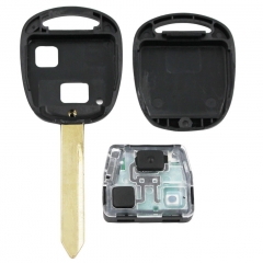 CN007003 2 Buttons Remote Key Keyless Fob for Toyota 433MHZ With 4C Chip Inside TOY47 Blade