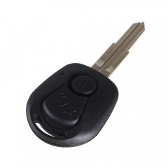 CS096001 2 BUTTONS REMOTE KEY SHELL FOR SSANGYONG ACTYON KYRON REXTON UNCUT BLADE KEY FOB COVER CASE REPLACEMENT