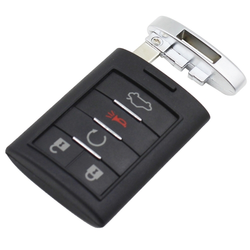 CS030002 Replacement Shell Remote key Case Fob 5 Button For CADILLAC ATS SRX STS CTS DTS