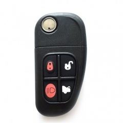 CS025002 Replacement Remote Key Fob 4 Button 433MHz With Chip 4D ID60 For Jaguar Jaguar X type S type XJ Uncut Blank Blade