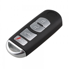 CS026008 New 4 Buttons Smart Remote Car Key Shell Case Fob for Mazda 3 5 6 CX-7 ...