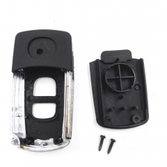 CS026006 New 2 Buttons Flip Remote Key Shell Car Key Replacement Shell for Mazda with logo