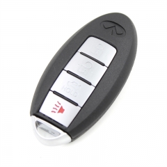 CS021006 4 BTN Car Remote Key Shell Case For Infiniti G37 Without Side Groove Fo...