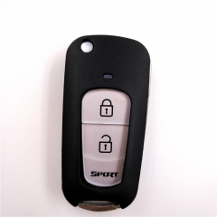 CS051013 2 Button Modified Key Shell Car Remote Control Folding Key Blank Case for Kia Xiuer Freddy with N0.50 Blade & Logo