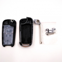 CS051013 2 Button Modified Key Shell Car Remote Control Folding Key Blank Case for Kia Xiuer Freddy with N0.50 Blade & Logo