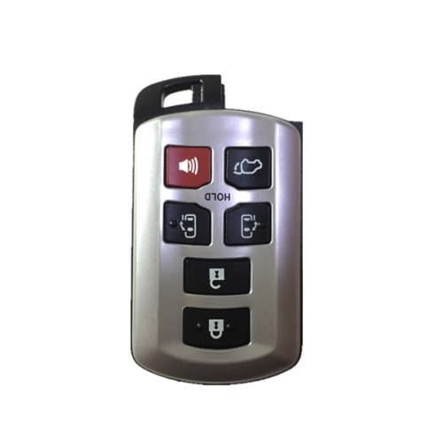 CS007059 6 Button Smart Remote Key Shell Case For Toyota Sienna With Insert Emergency Blade Car Alarm