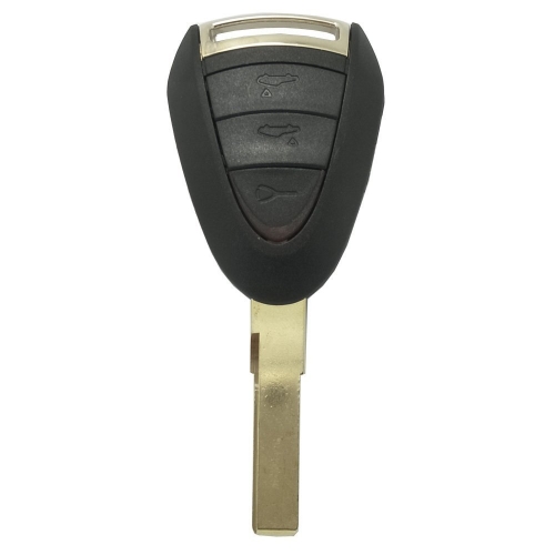 CS005005 3 Buttons Porsche Key Replacement Remote Fob Case Shell Cover with Blank Key for 911 Cayman Boxster GT
