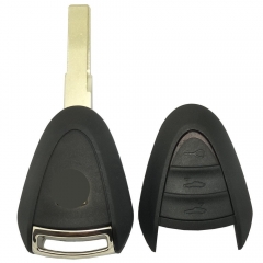 CS005005 3 Buttons Porsche Key Replacement Remote Fob Case Shell Cover with Blank Key for 911 Cayman Boxster GT