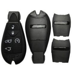 CS015035 5 Button Remote Case Smart Key Shell For Chrysler Dodge Jeep With Uncut...