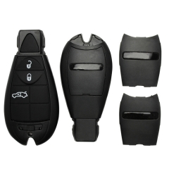 CS015028 3 Button Remote Case Smart Key Shell For Chrysler Dodge Jeep With Uncut...