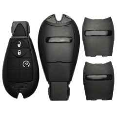 CS015029 3 Button Remote Case Smart Key Shell For Chrysler Dodge Jeep With Uncut...