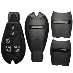 CS015036 5 Button Remote Case Smart Key Shell For Chrysler Dodge Jeep With Uncut...