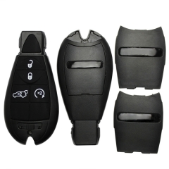 CS015033 4 Button Remote Case Smart Key Shell For Chrysler Dodge Jeep With Uncut...