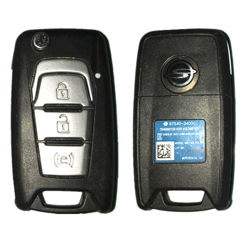 CN096005 ORIGINAL Flip Key for SsangYong 3Buttons Frequency 433 MHz 4D70 87540-34000