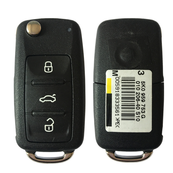 CN001078 VW Remote Flip Key 3 Button ID48 315MHZ 5K0 837 202 G Keyless GO