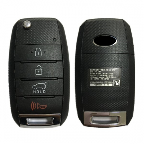 CN051017 Original 4 Button 2013-2015 Kia Sorento Flip key 315MHZ 4D60 80BIT TQ8-RKE-3F05