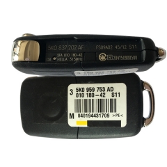 CN001026 VW Remote Key 3 Button 5K0 837 202 AF 315MHZ