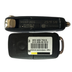 CN001078 VW Remote Flip Key 3 Button ID48 315MHZ 5K0 837 202 G Keyless GO