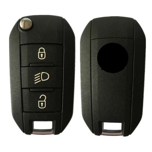 CN009036 ORIGINAL Flip Key for Peugeot Buttons3 Frequeny 433 MHz Transponder PCF 7941 Part No 5FA01035304