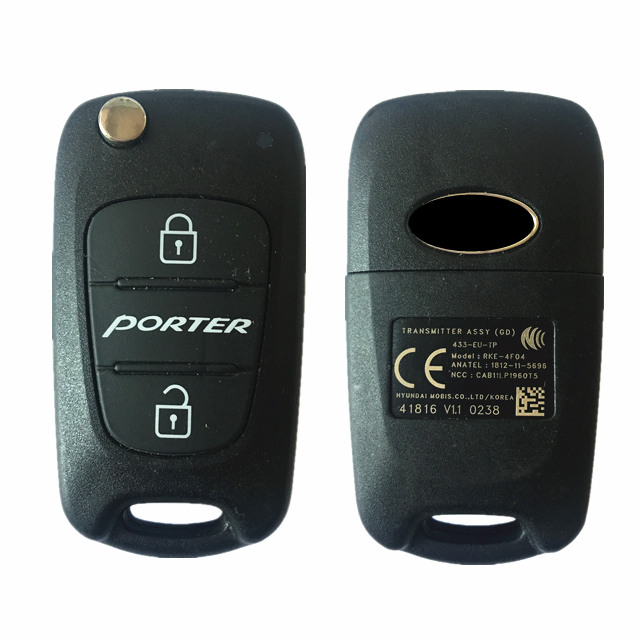 CN020069 Genuine  Hyundai Porter Remote Flip Key 2B 433MHZ RKE-4F04