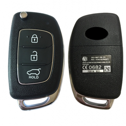 CN020078 Genuine Hyundai i20 (2012 - 2014) remote key 433MHZ 4D60 80BIT OKA-865T (PB-TP)