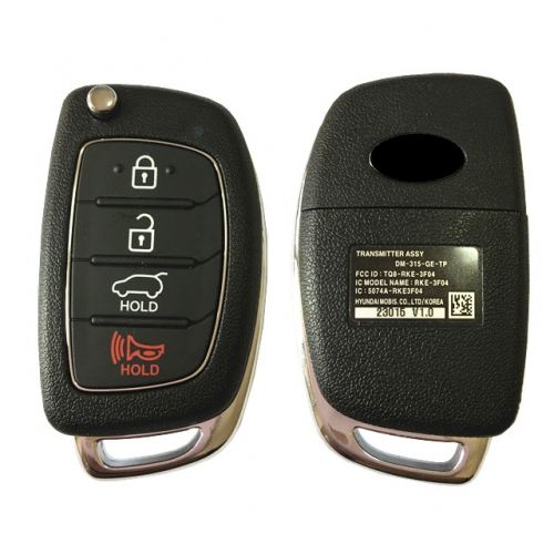CN020044 2013-15 Hyundai Santa Fe Flip Remote Fob - FCC TQ8-RKE-3F04 315MHZ 95430-4Z101
