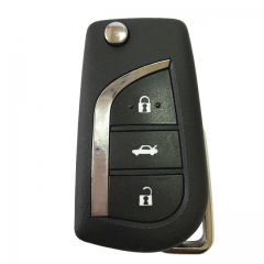 CN007112 ORIGINAL Flip Key for Toyota Aygo Avensis 3Buttons 433MHZ H CHIP Part No 89070 - 05090