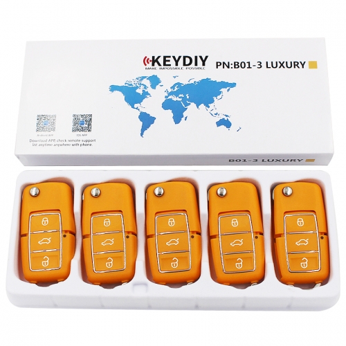B01 KD900 KD900+ URG200 Remote Control 3 Button Key Luxury Style B01 Luxury Yellow