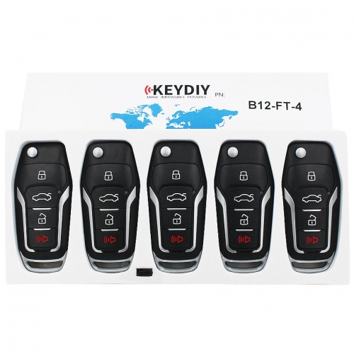 B12-4 KD900 URG200 3+1 Buttons Remote Control 4 Buttons Car Key Remote  F Style For KD900