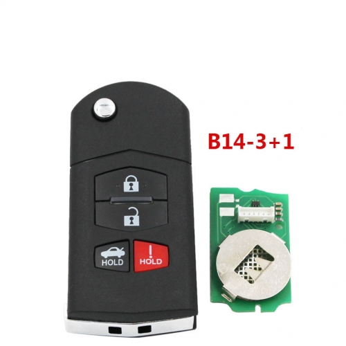 B14 3+1 KD900 URG200 Remote Control 3+1 Button M Key Style Universal Car Key Remote for KD900