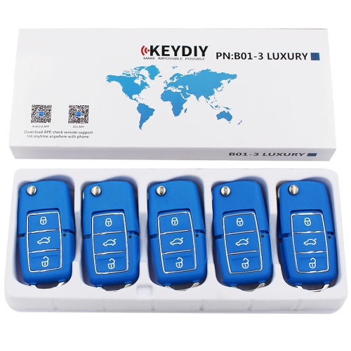 B01- KD900 KD900+ URG200 Remote Control 3 Button Key Luxury Style B01 Luxury Blue