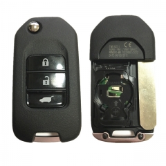 CN003096 ORIGINAL Flip Key for Honda 3Buttons 433MHz Transponder HITAG 3 Model T...