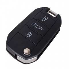 CS009034 3 Buttons New Flip Key Shell for PEUGEOT 508 407 Remote Key Case Auto Parts Car-stlyling NO Blade