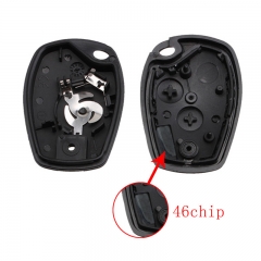 CN010042 2 Buttons 433MHz Uncut Remote Key Keyless Entry for Renault Kangoo PCF7946 Xase Blade VAC102