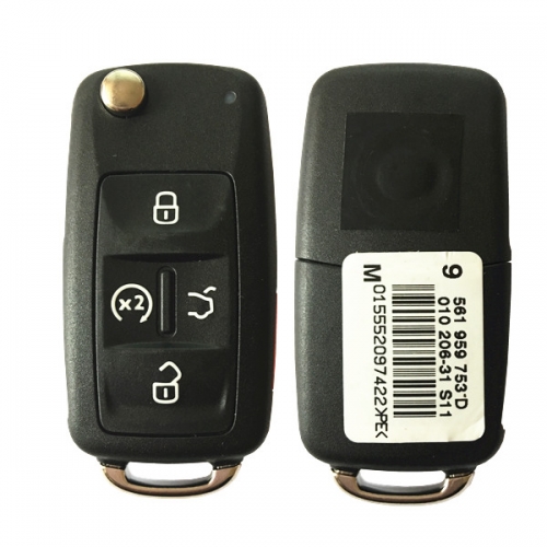 CN001028  For VW Remote Key 4+1Button 561 837 202D 315MHZ