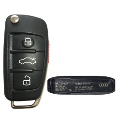 CN008066 Original Audi 4 Button Flip Key Remote Key Fob 315MHZ 8V0 837 220A NBGFS12A71