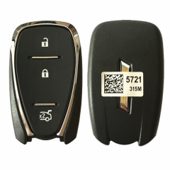 CN014049 2017 Chevrolet cruze 3 Button smart key 315mhz PCF7937E HYQ4AA 13585721...