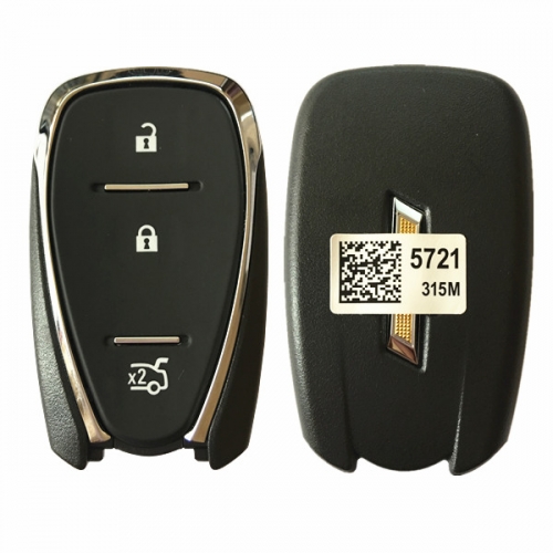 CN014049 2017 Chevrolet cruze 3 Button smart key 315mhz PCF7937E HYQ4AA 13585721C