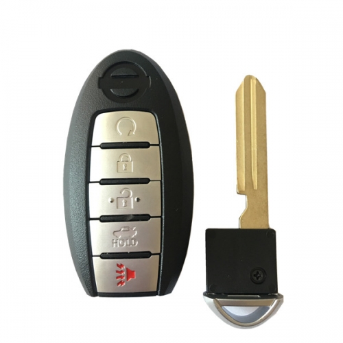 Cn027057 Nissan Patrol Smart Key 5 Buttons Fcc Id Cwtwb1g744 Pcf7952 Chip 433mhz With Keyless Go 285e3 1lb5a