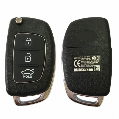 CN020094 Genuine HYUNDAI Accens, SB11 flip key remote 3 buttons 433MHZ ID46 RKE-4F08
