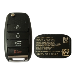 CN051023 2017 KIA Sportage Remote Flip Fob 433MHZ 4D60 95430-D9000 TQ8-RKE-4F27