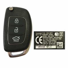 CN020094 Genuine HYUNDAI Accens, SB11 flip key remote 3 buttons 433MHZ ID46 RKE-4F08