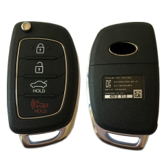 CN020105 Genuine Hyundai 4 Button Remote Alarm Key Flip I10 I20 I30 433MHZ 4D60 Sck-sekshg10btx 95430-32521