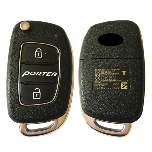 CN020104 Genuine Hyundai Porter Remote Flip Key 2B 433MHZ OKA-420T(HR-PE)