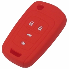 SCC013006 4 Buttons Silicone Remote Car Key Case Cover For Chevrolet Cruze Trax Lova Malibu For Buick For Opel Mokka