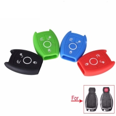 SCC002005 Silicone Car Key Case for Mercedes Benz W203 W210 W211 AMG W204 C E S CLS CLK CLA SLK SMART A C E S CLASS 3BTN