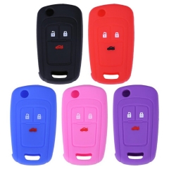 SCC013001 3 Buttons Silicone Key Cover Fob Case Car Key Fob Protect Case Cover f...