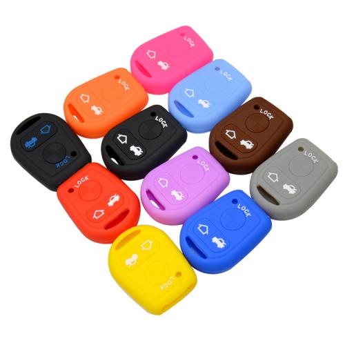 SCC006002 New Replacement 3 Button Soft Silicone Car Key Cover Case For BMW E31 E32 E34 E36 E38 E39 E46 Car Accessaries